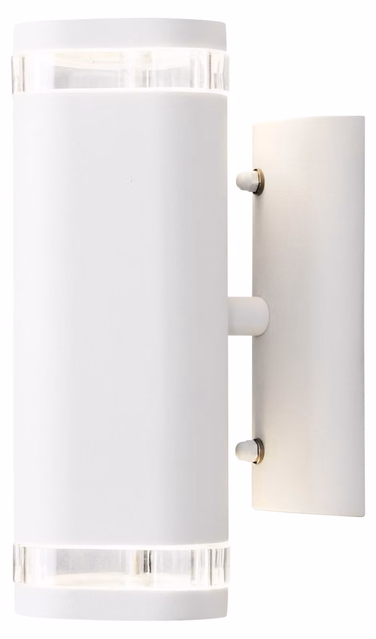 Lampada da parete Modena, 2x35 W, grado di protezione IP44, alluminio verniciato, bianco opaco