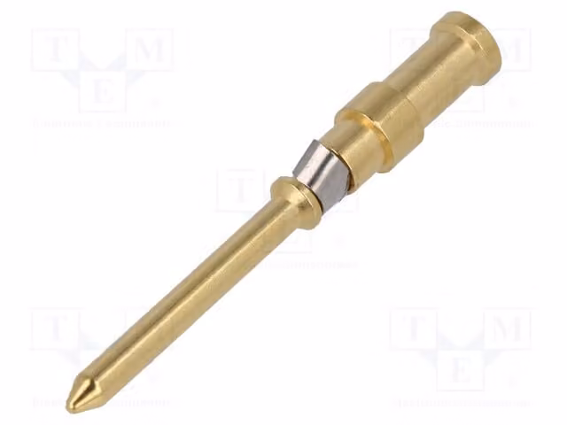 1 connettore Harting, 10A, placcato in nichel, connettore maschio, sezione del cavo 0,5 mm², spessore del rivestimento 2 μm, codice prodotto 09150006123