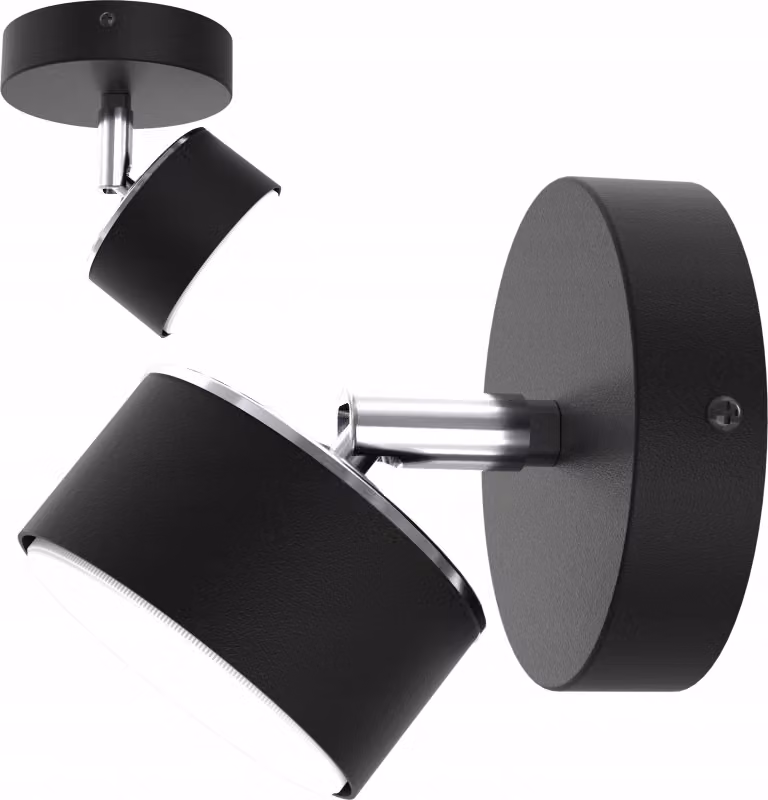 Lampada da parete Lampada da soffitto Faretto Nero Cromo GX53 Lampada polacca