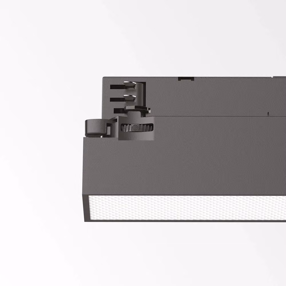 Proiettore Lineare LED IDEAL LUX in Metallo Nero da 14W con Luce Calda 3000K per Binario – 2