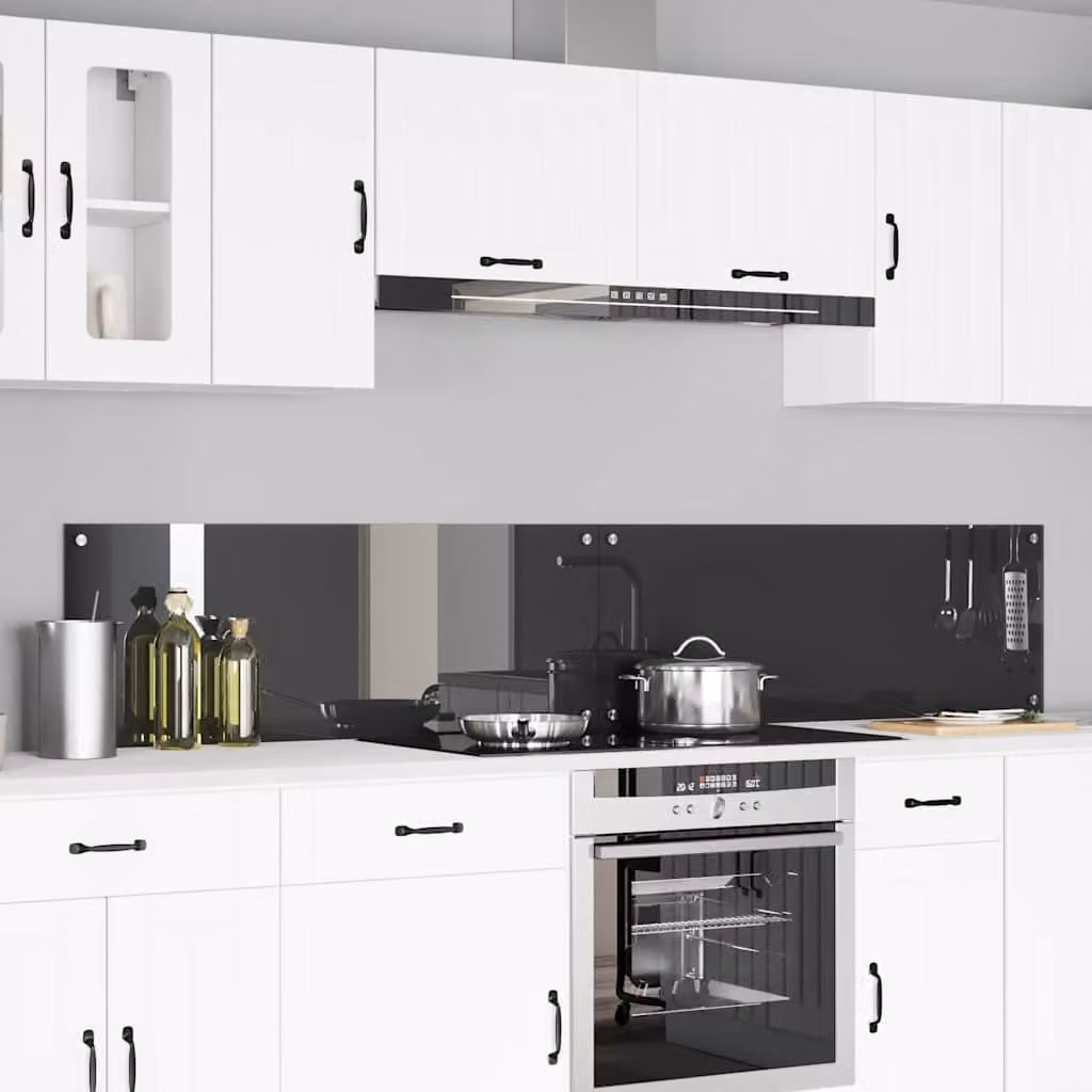 Set di 2 schienali da cucina vidaXL colore grigio, L: 110 cm, P: 40 cm