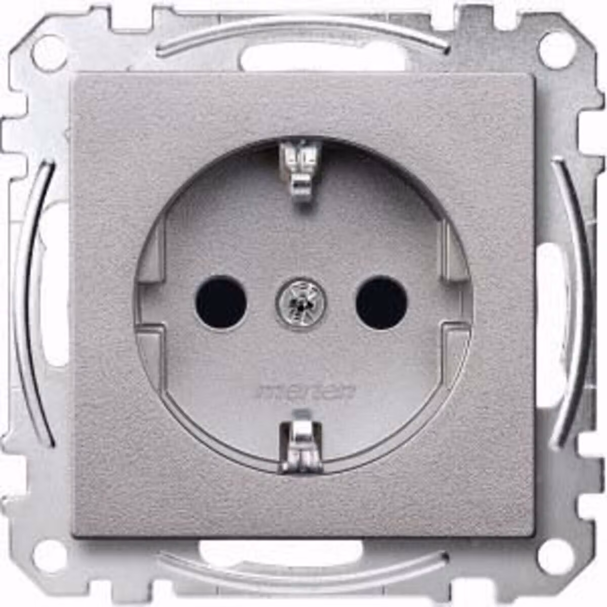 Presa SCHUKO, BRS, morsetti a vite con sollevamento, alluminio, Sistema M