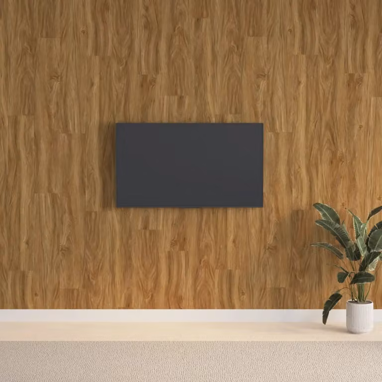 Set di 15 pannelli da parete vidaXL in PVC effetto legno marrone