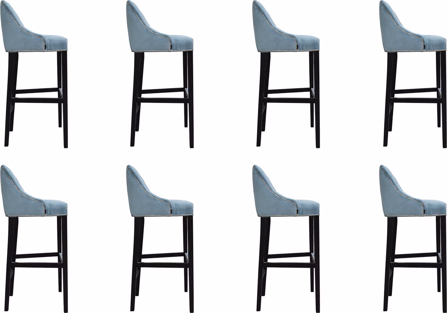 8x Design Hocker Bar Lehnstuhl Polster Stühle Sessel Wohn Zimmer Stuhl Barhocker