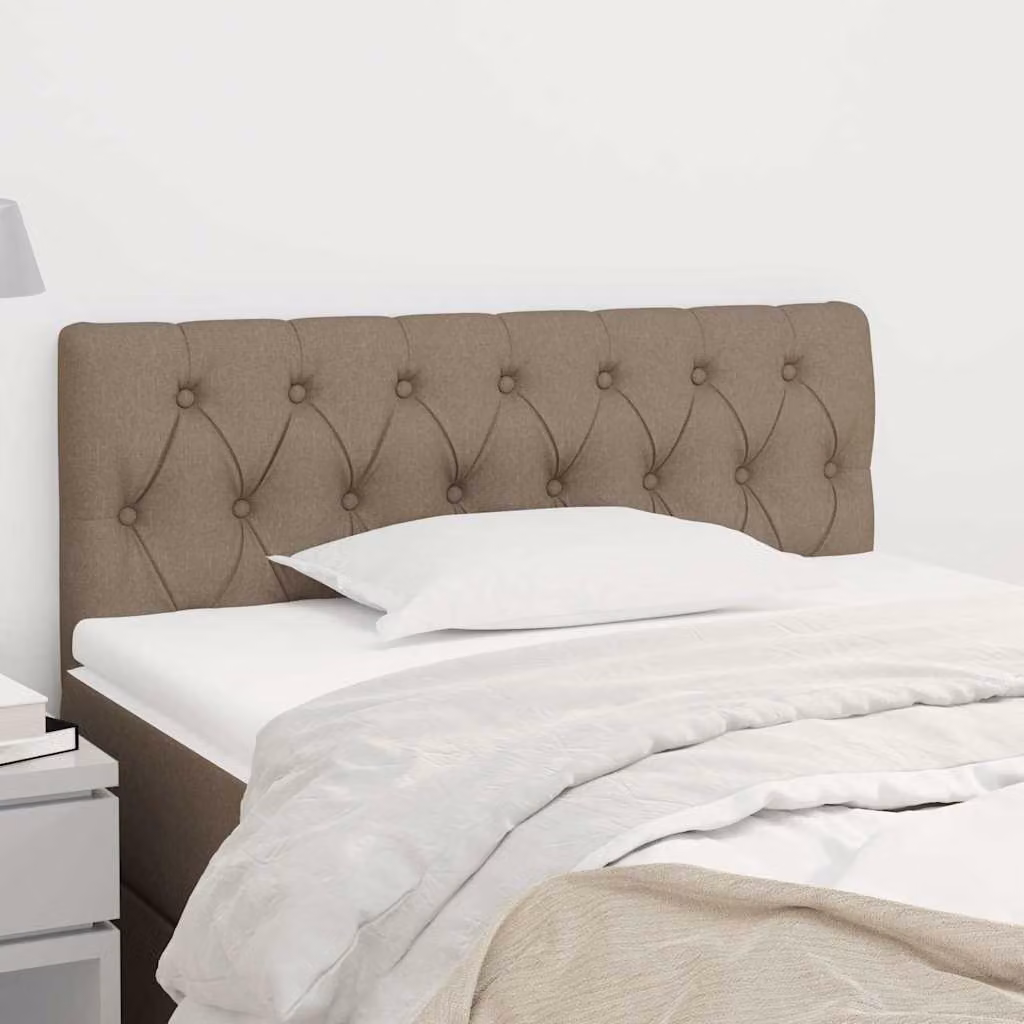 Testiera per letto vidaXL in tessuto color tortora L: 100 cm, P: 7 cm, H: 78-88 cm
