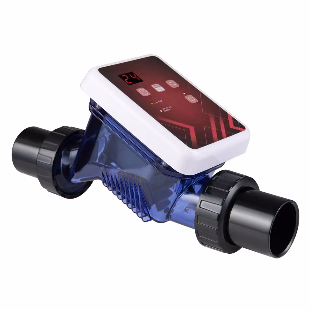 Clorinatore a sale per piscine e spa DESIGN IN con display digitale, timer e allarmi, produzione 5 g/h per volumi fino a 22000 l – 2