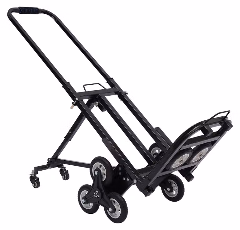 Carrello per trasporto merci - Carrello da cantiere - Carrello per il trasporto - Trolley - Carrello a mano - Pieghevole - Capacità di carico: 150 kg