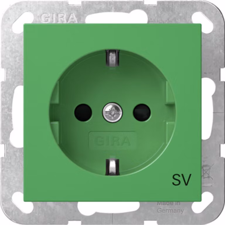 Gira SCHUKO-Steckd. SH SV 4453107