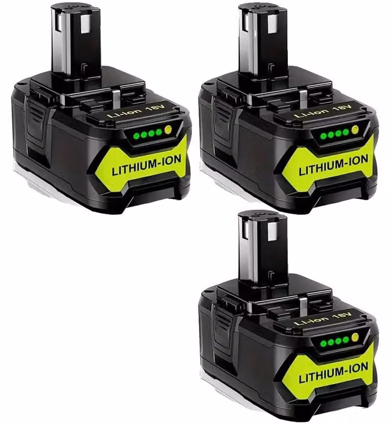 Batterie ricaricabili, capacità 8000mAh, tipo Li-Ion, compatibili con Ryobi, confezione da 3 pezzi, 8.0