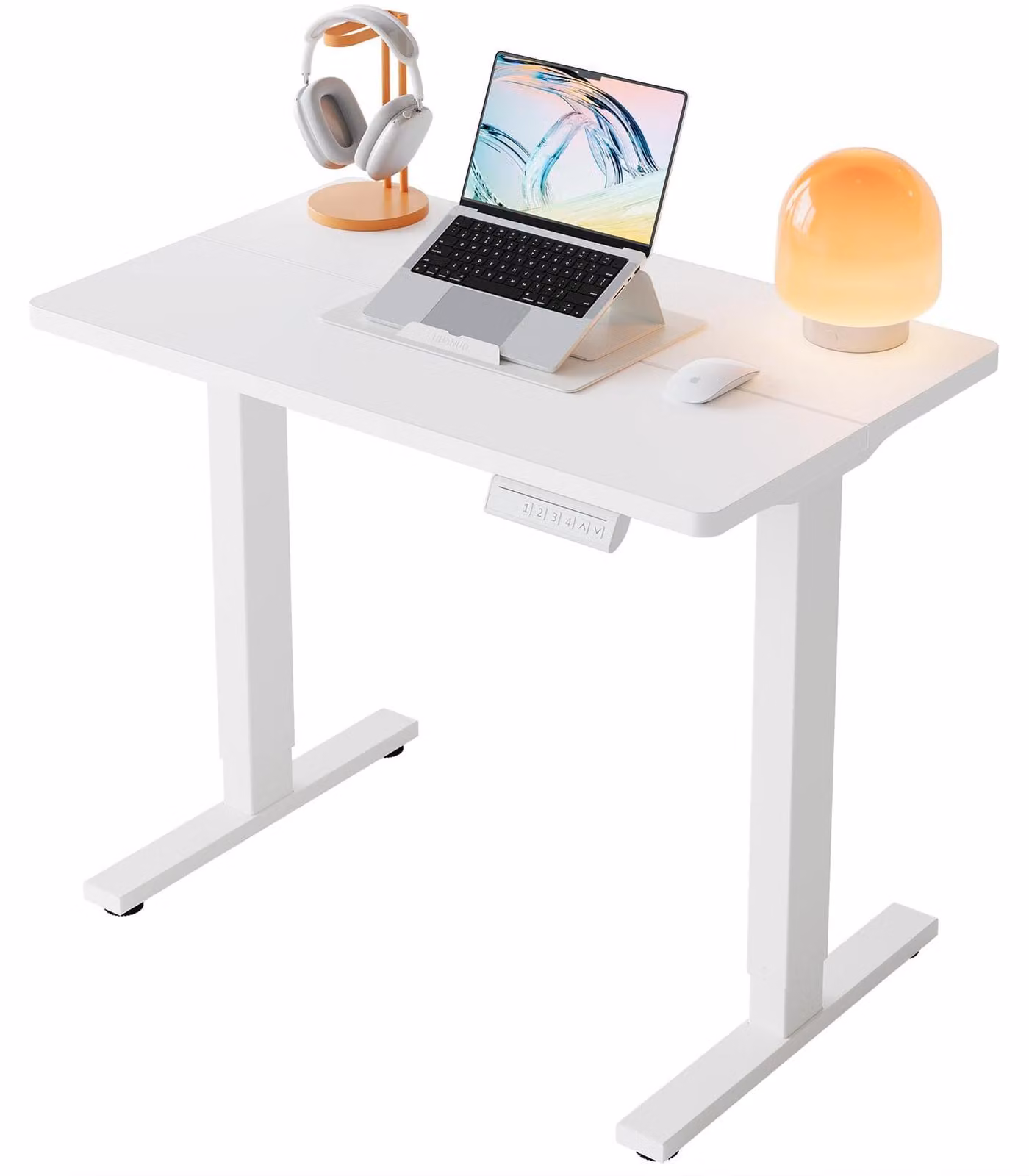 Scrivania elettrica - Scrivania regolabile in altezza - 80 x 48 cm - Da 72 a 118 cm - Quattro posizioni di memoria