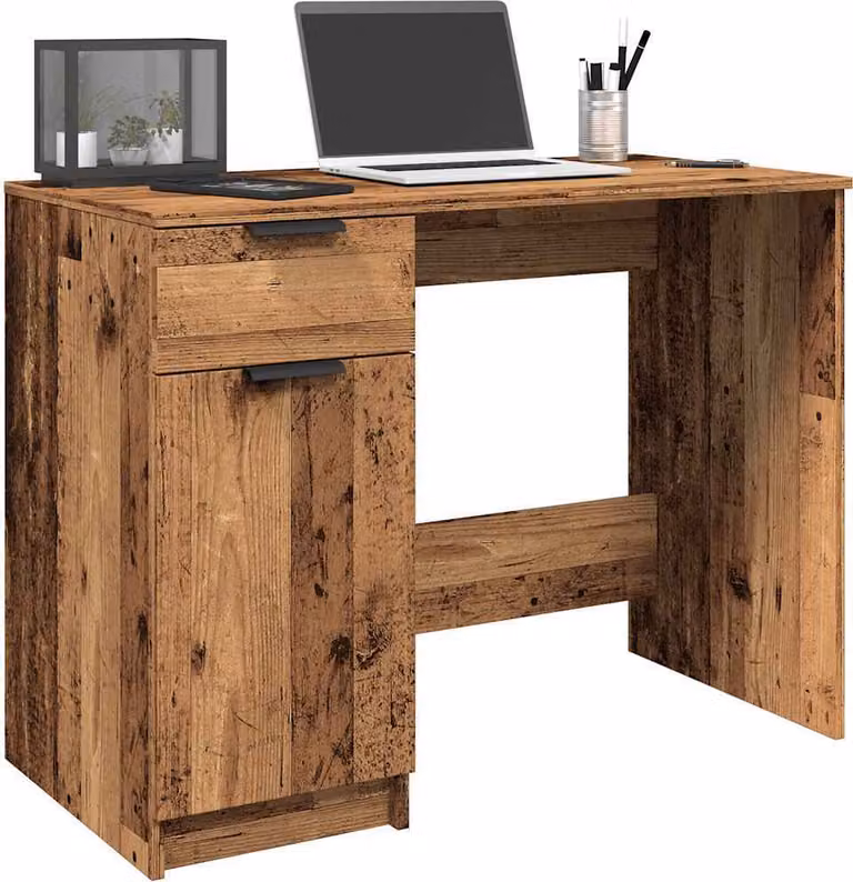 Maison Exclusive - Scrivania effetto legno antico 100x50x75 cm Materiale ligneo