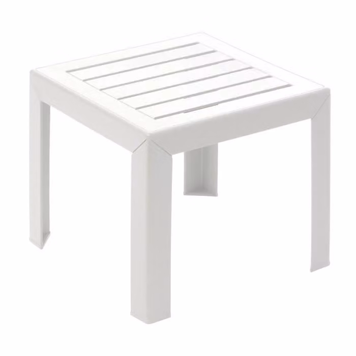 Tavolino - GROSFILLEX - Miami - Bianco - 40x40 - Resina