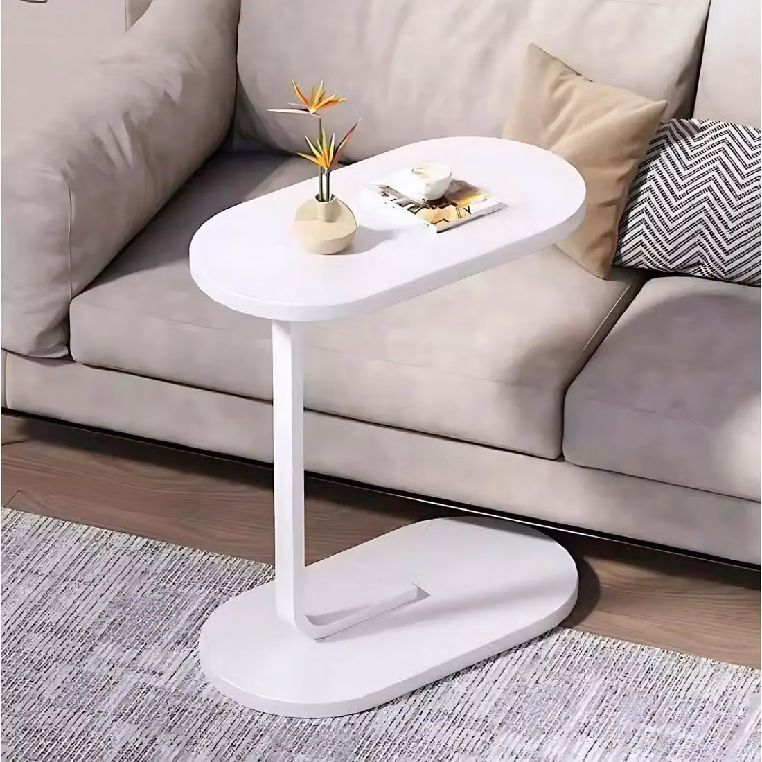 Tavolino Tavolino da salotto Tavolo da salotto per computer portatile Bianco moderno