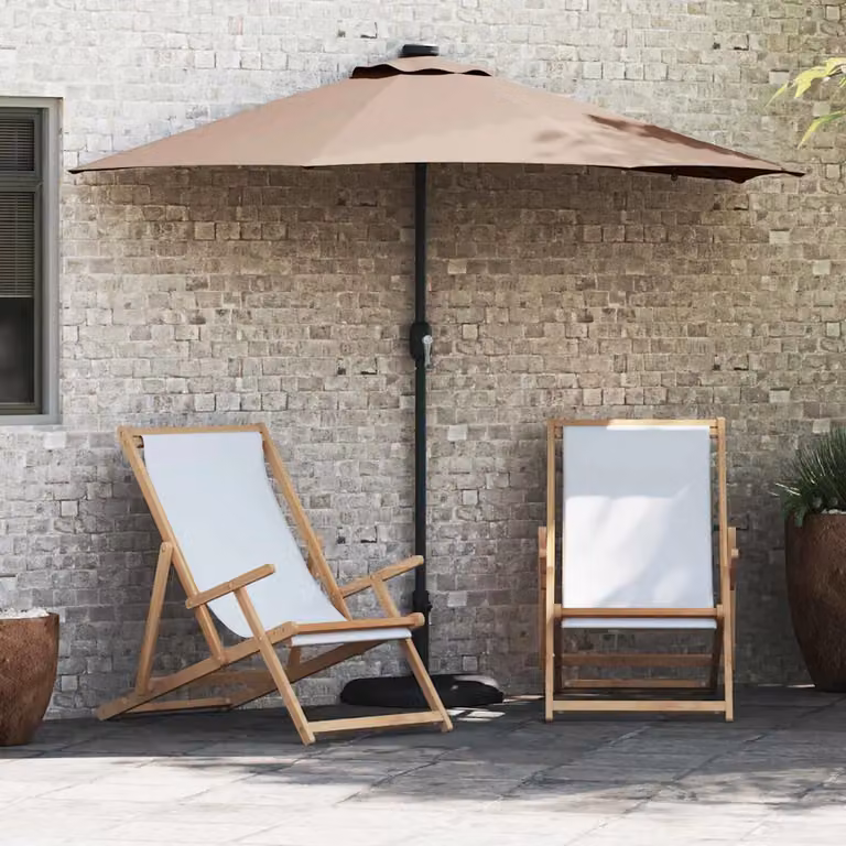 Ombrello da giardino cantilever vidaXL in poliestere e acciaio, L: 294 cm, P: 150 cm, H: 223 cm