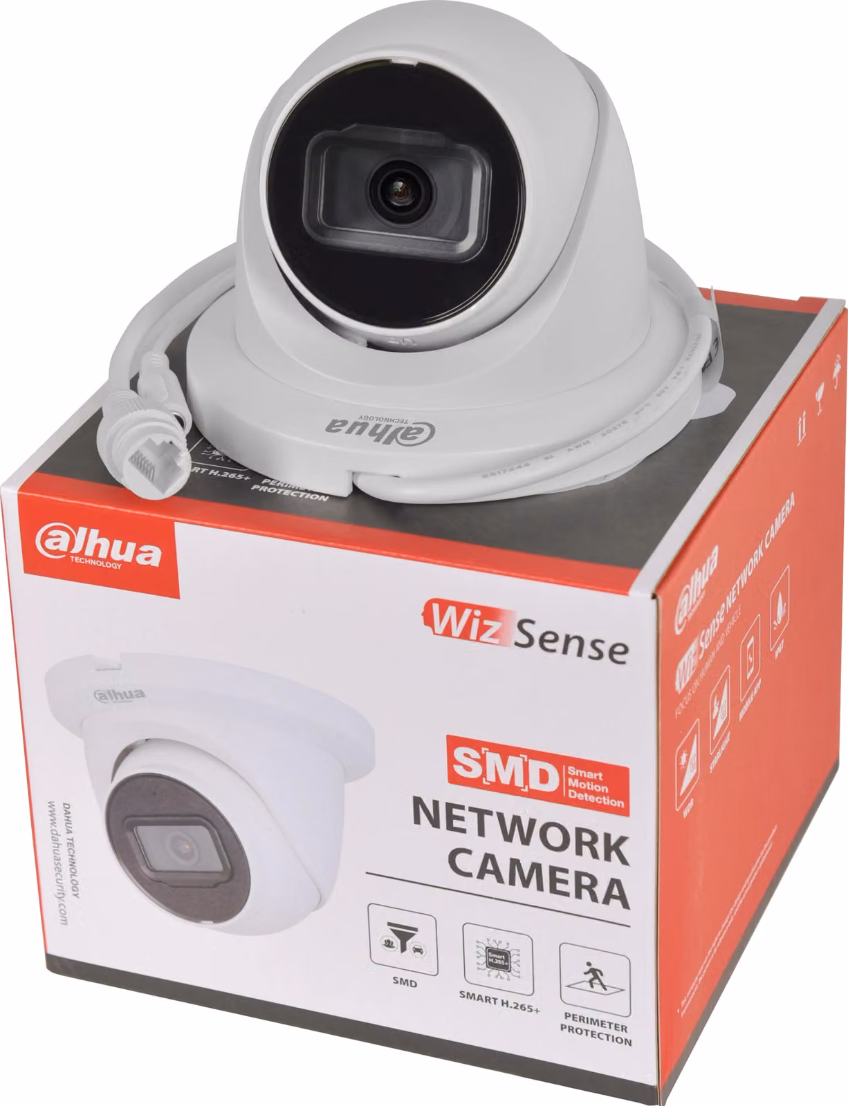 Telecamera IP Dahua, risoluzione 4MP, design impermeabile, 4MP Colore bianco, 2,8 mm
