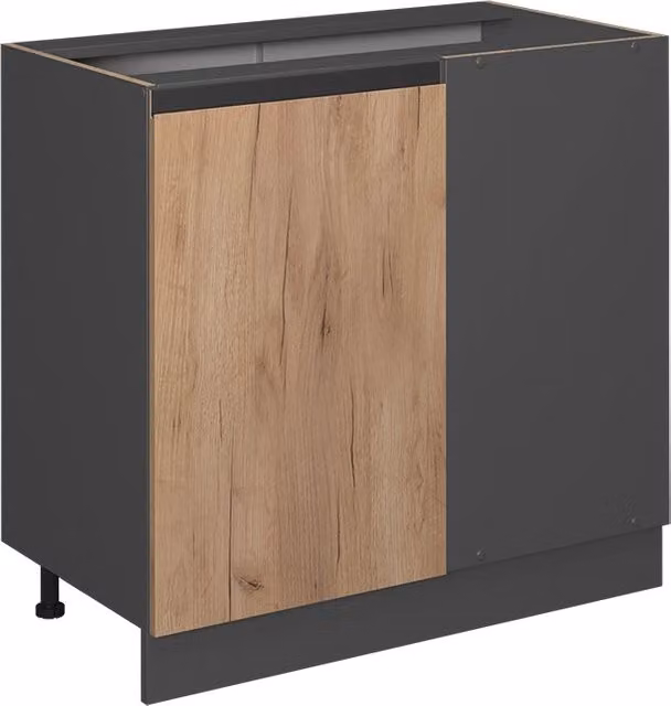 Mobile ad angolo per cucina Vicco R-Line Rovere e Antracite L: 86 cm