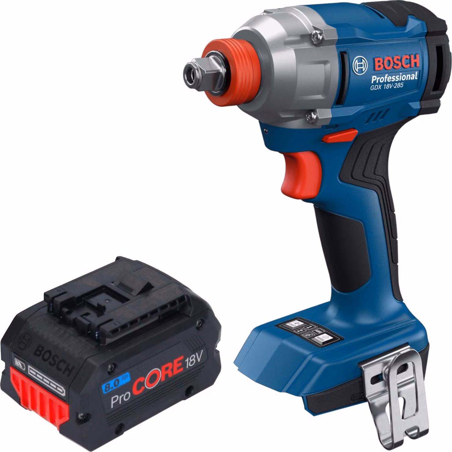 Avvitatore a impatto Bosch GDX 18V-285 Professional 18 V 285 Nm 1/4'' Brushless + 1x batteria ProCORE 8,0 Ah - senza caricabatteria