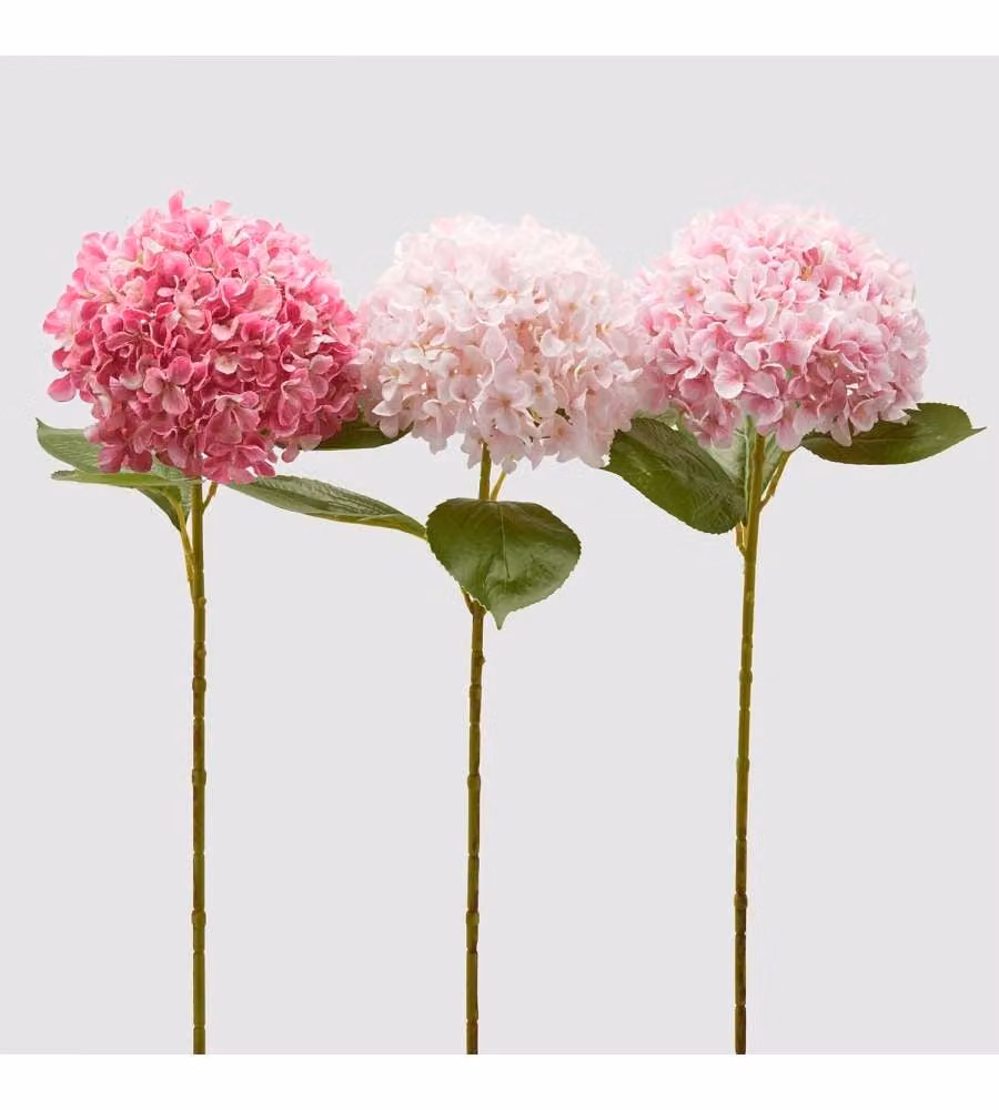 EDG Ortensia Fiori Artificiali Rosa 65 cm Decorazioni per Interni