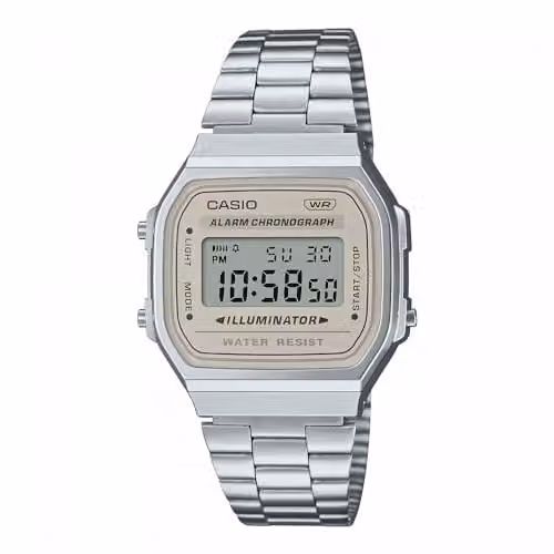 Casio VINTAGE ICONIC A168WA-8AYES Orologio digitale unisex Con allarme