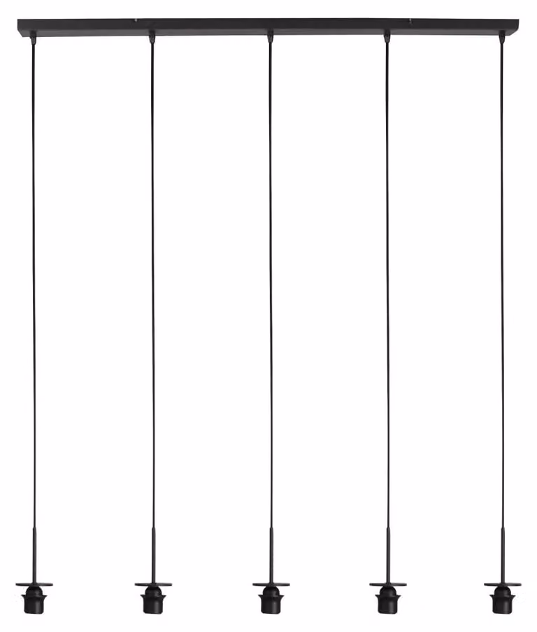 Lampada a sospensione - nero - HaloSwap - vetro metallo - apparecchio singolo - E27 - 4221ZW - Mexlite