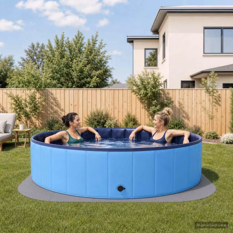 Tappetino protettivo per piscine, confezione da 25 pezzi, diametro 292 cm, forma circolare, materiale: schiuma EVA, colore: grigio