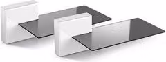 Supporto a parete per casse GHOST CUBES Soundbar Meliconi Bianco