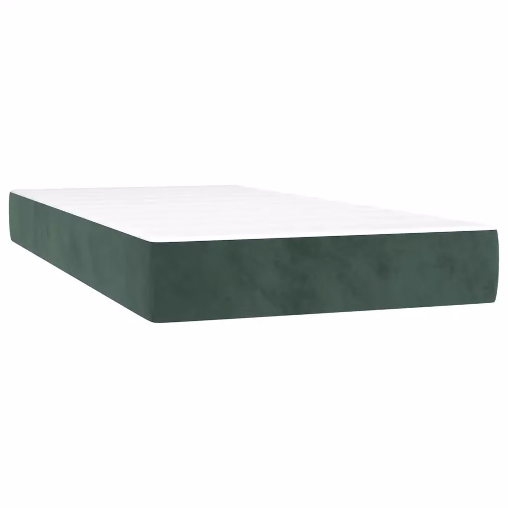 Materasso Hybrid vidaXL Verde con rivestimento in tessuto vellutato L/P/H: 90 x 220 x 20 cm – 2