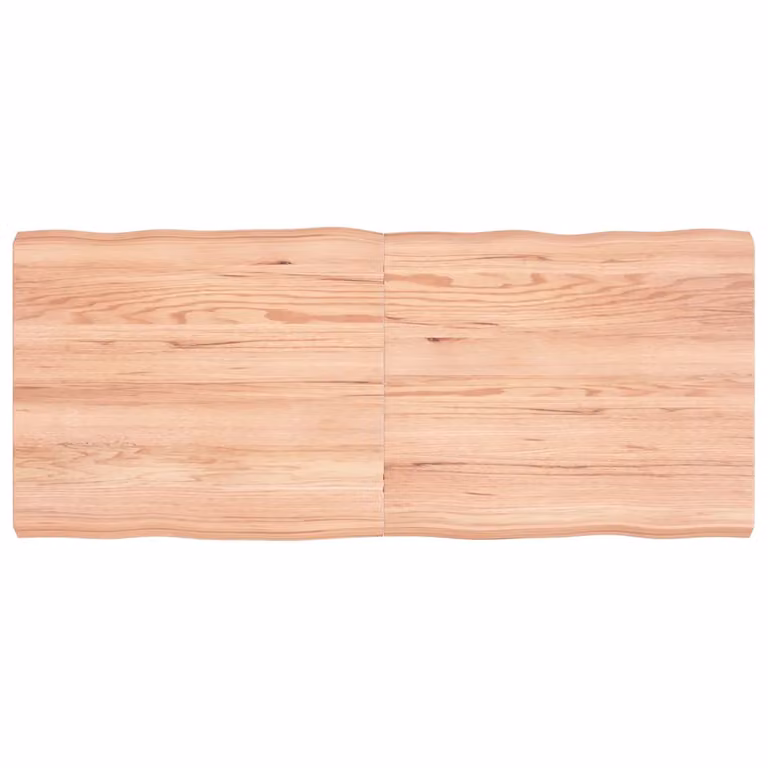 vidaXL Piano Tavolo Marrone Chiaro 140x60x(2-6) cm Rovere Non Trattato