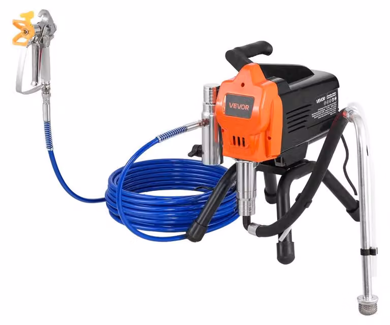 Spruzzatore a pressione senza aria, 1500 W - 3300 Psi di pressione - Capacità di 2,65 L/min - Telaio in ABS e alluminio