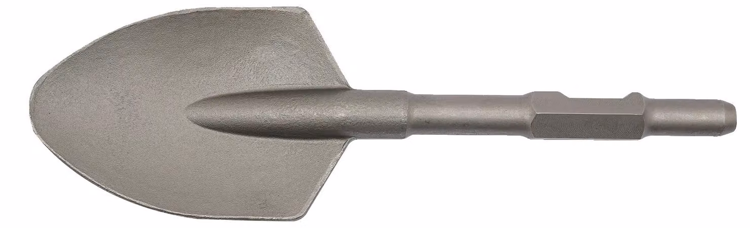 Pala martello elettrica, acciaio 40Cr per carichi pesanti, dispositivo di scavo efficiente, argento
