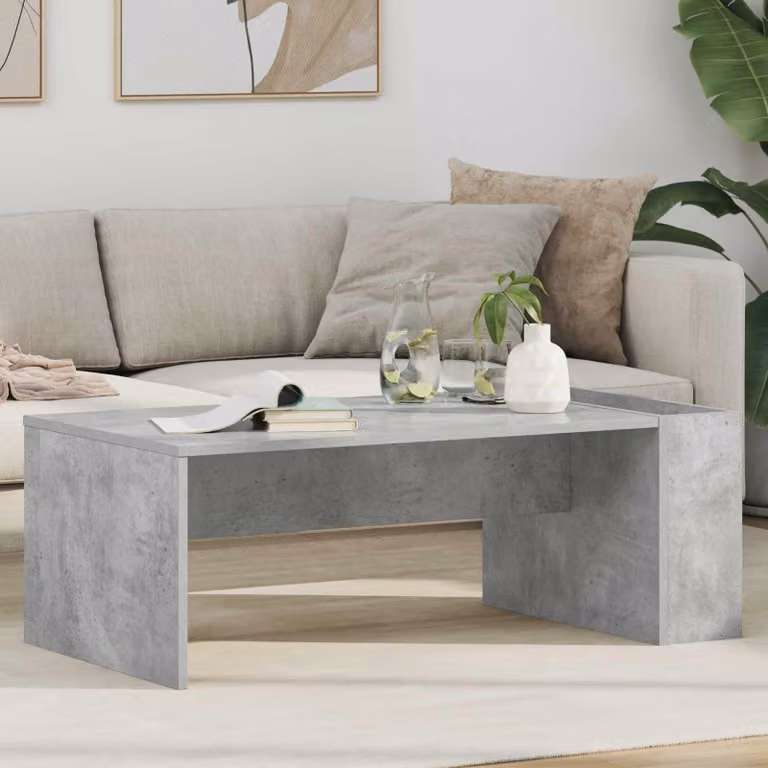 Maison Exclusive - Tavolino in cemento grigio 95 x 50 x 34 cm Materiale ligneo