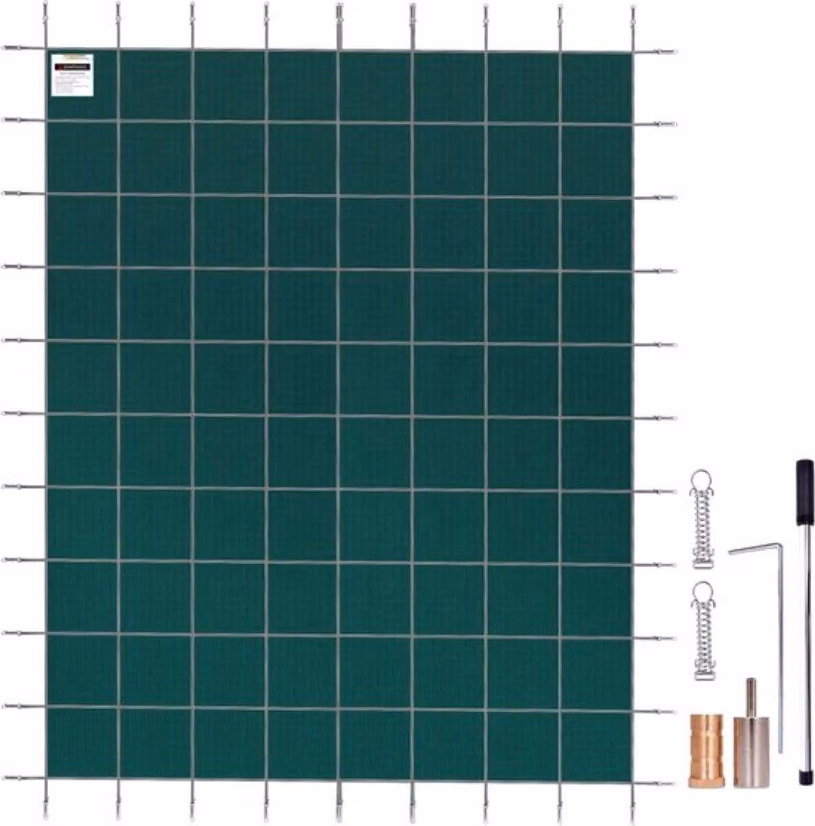Copertura per piscina - Rettangolare - Polipropilene - 12,8×5,5 m - Con accessori di ancoraggio