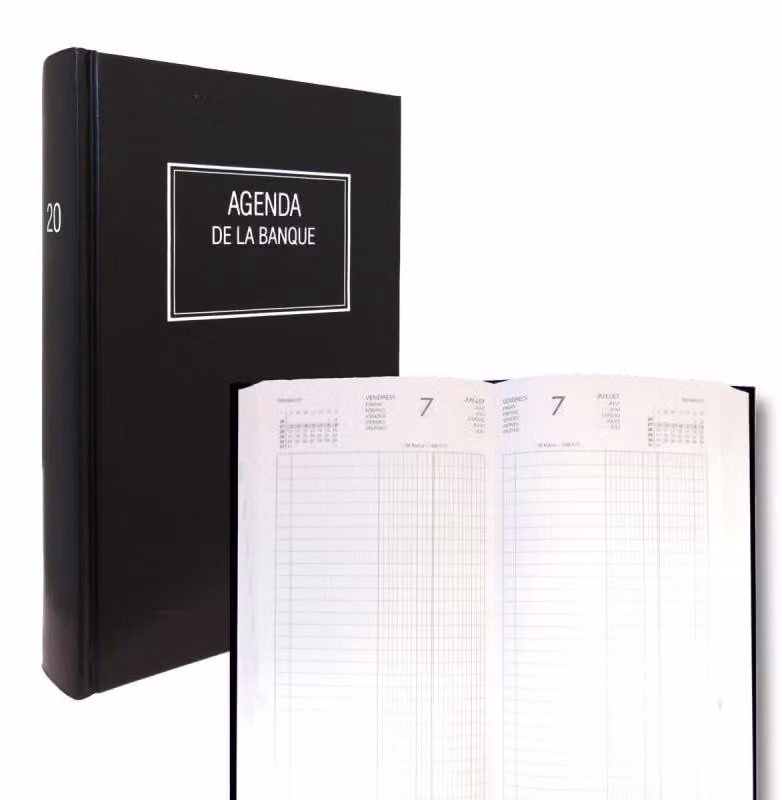 Omgoods - Calendario giornaliero da tavolo - Grande, nero, pianificazione professionale