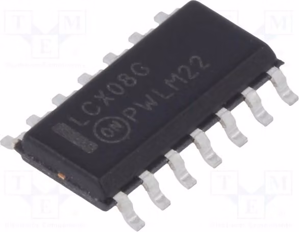 3 ingressi: 2 canali: 4 serie: 2÷3,6 VDC. MC7408DG. Porte, inverter, tecnologia SMD