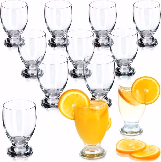 Set di 12 tazze e bicchieri KADAX per dessert e gelati, 300 ml ciascuno.