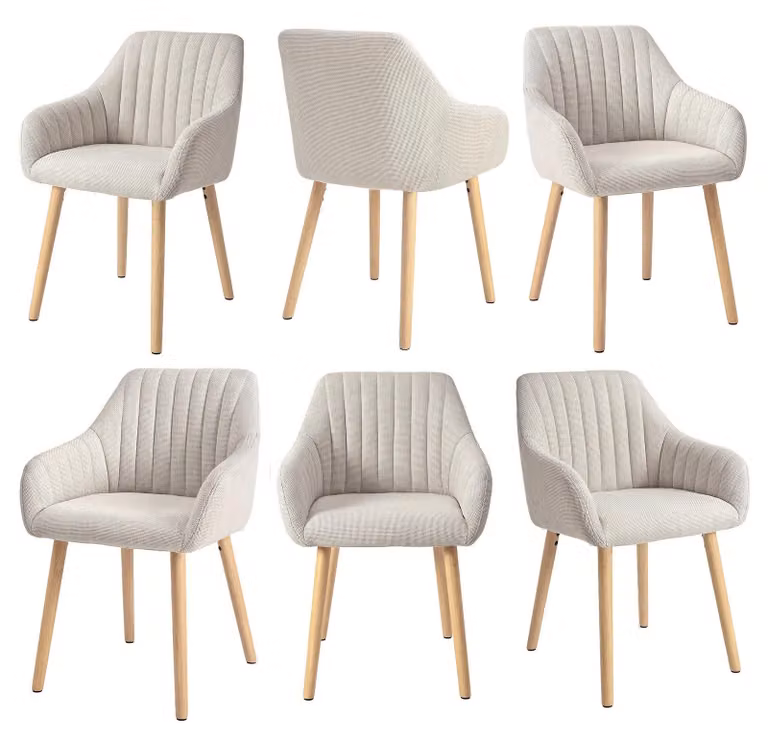 Set di 2/4/6 sedie da pranzo minimaliste