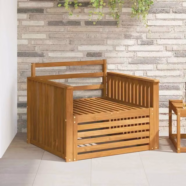 2 pz Divano da esterno Naturale 3436389