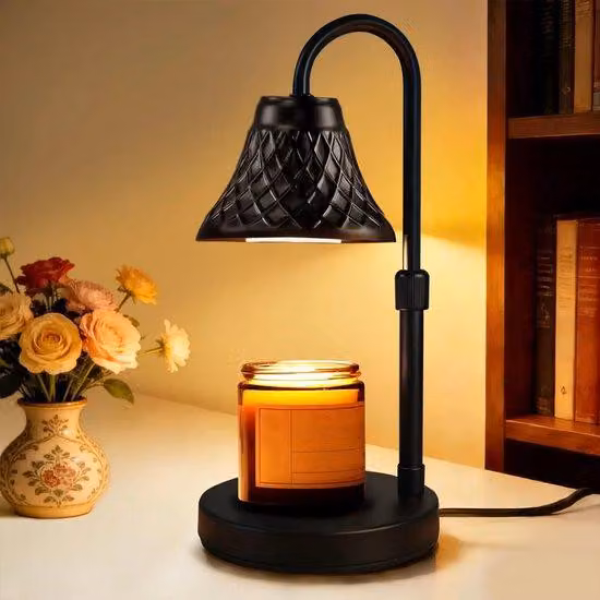 Lampada a forma di candela elettrica con timer - per tutte le lampade a fiamma artificiale - colore nero - ideale per ambienti a tema candela - accessori per la casa