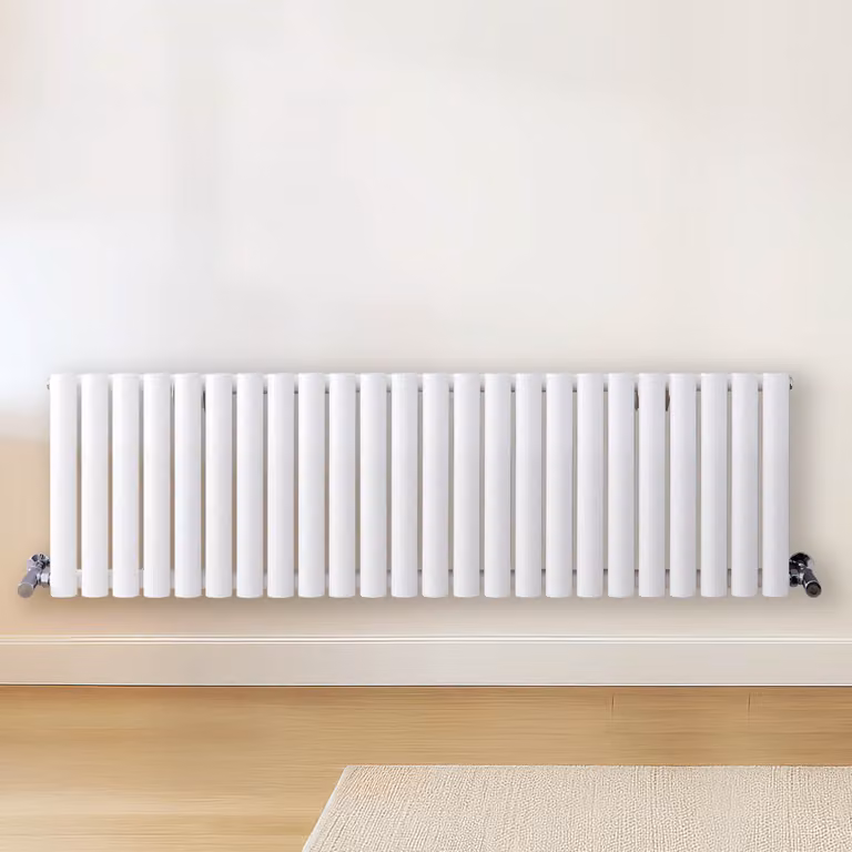 Radiatore Orizzontale Design Bianco 400x1411mm 770W - Compatto - Alta Resa - Revive