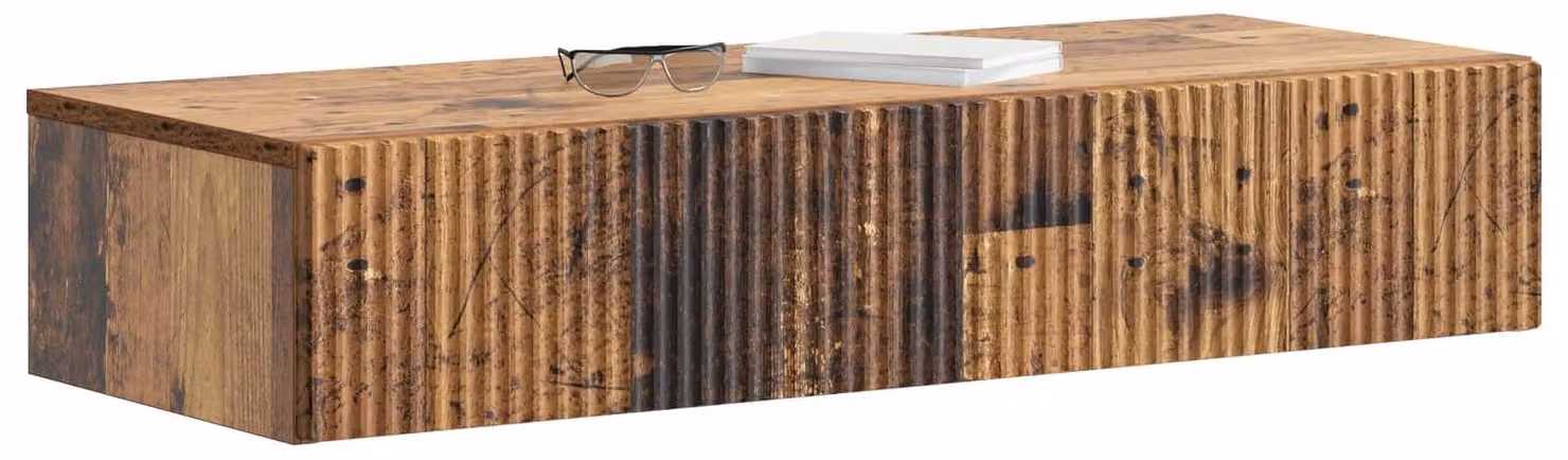 Tavolino da Parete Laterale Legno antico 87,5 x 34,5 x 17 cm