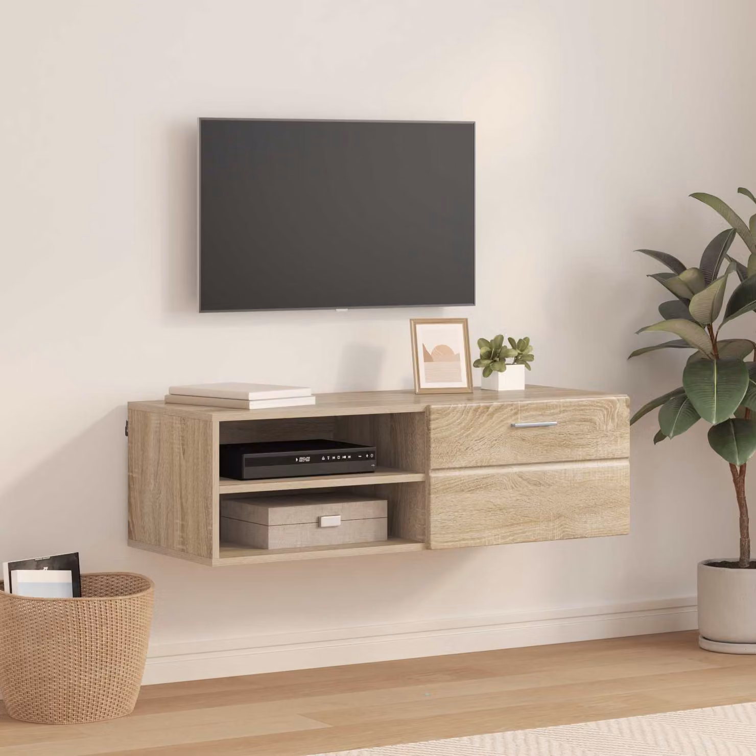 Armadio in legno vidaXL Rovere Sonoma, L: 100,5 cm, P: 39 cm, H: 30 cm