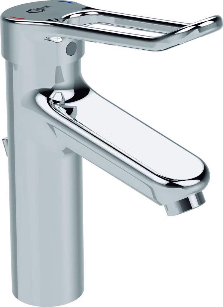 Ideal Standard miscelatore per lavabo Grande CERAPLUS 2 con leva ad arco e scarico in metallo cromo