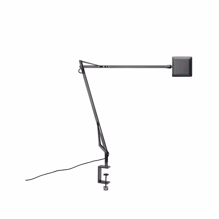 Flos - Kelvin Edge Clamp - Lampada da tavolo - Titanio