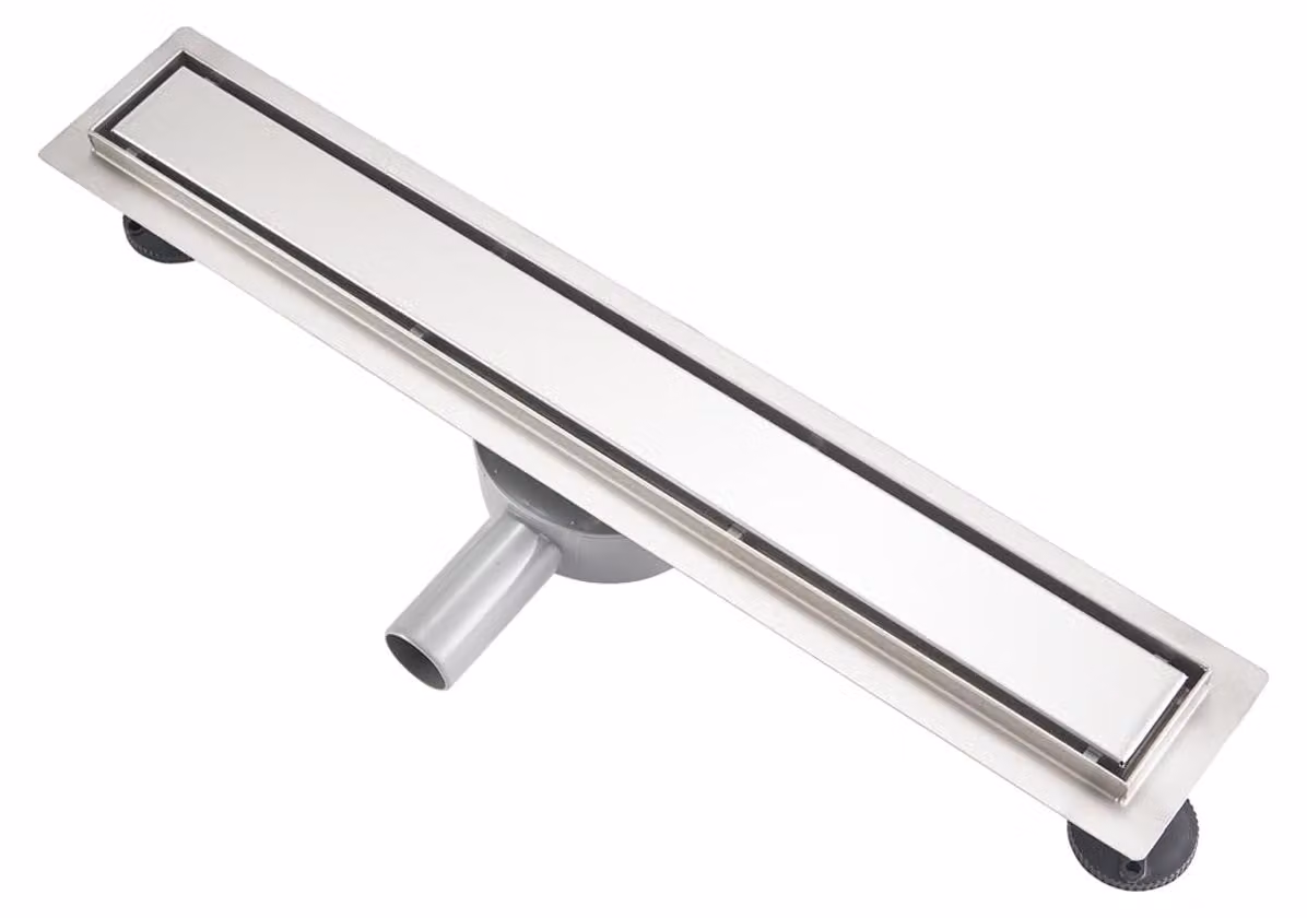 Scarico per doccia da 70 cm, 2-in-1, in acciaio inossidabile, rivestibile con piastrelle, sifone a 360°
