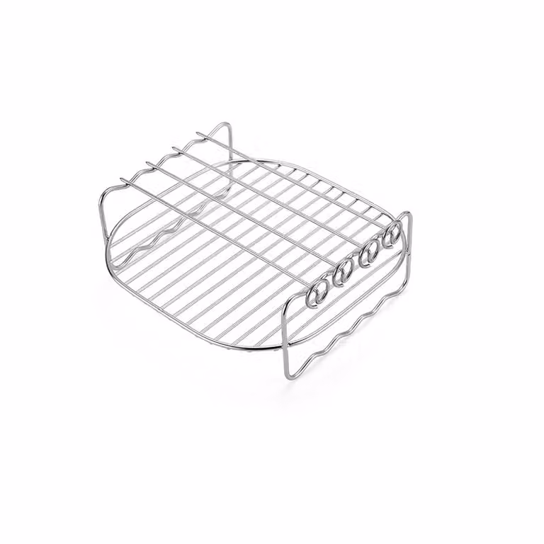 INF Accessori per friggitrice elettrica con griglia in acciaio inossidabile a doppio strato 6 inch