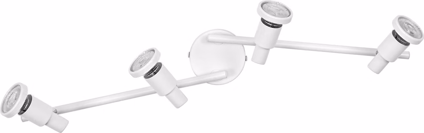 OSRAM LED SPOT GU10 4 x 3,4W, 920lm, bianco, temperatura di colore 2.700K, colore della luce bianco caldo, design senza tempo, lampada LED sostituibile, ideale per interni, CRI 90, teste regolabili