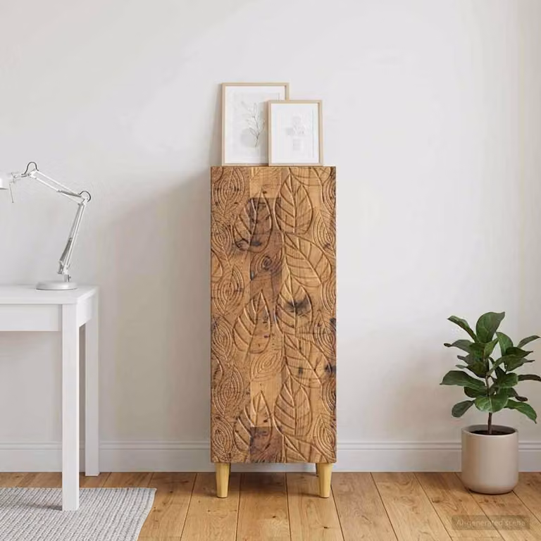 Credenza moderna vidaXL in legno color marrone L/P/H: 33 x 34,5 x 90 cm