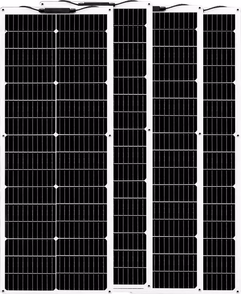Pannello solare flessibile, potenza massima 80W, efficienza delle celle 24%, adatto a superfici irregolari, 4 pezzi 80W (320W)