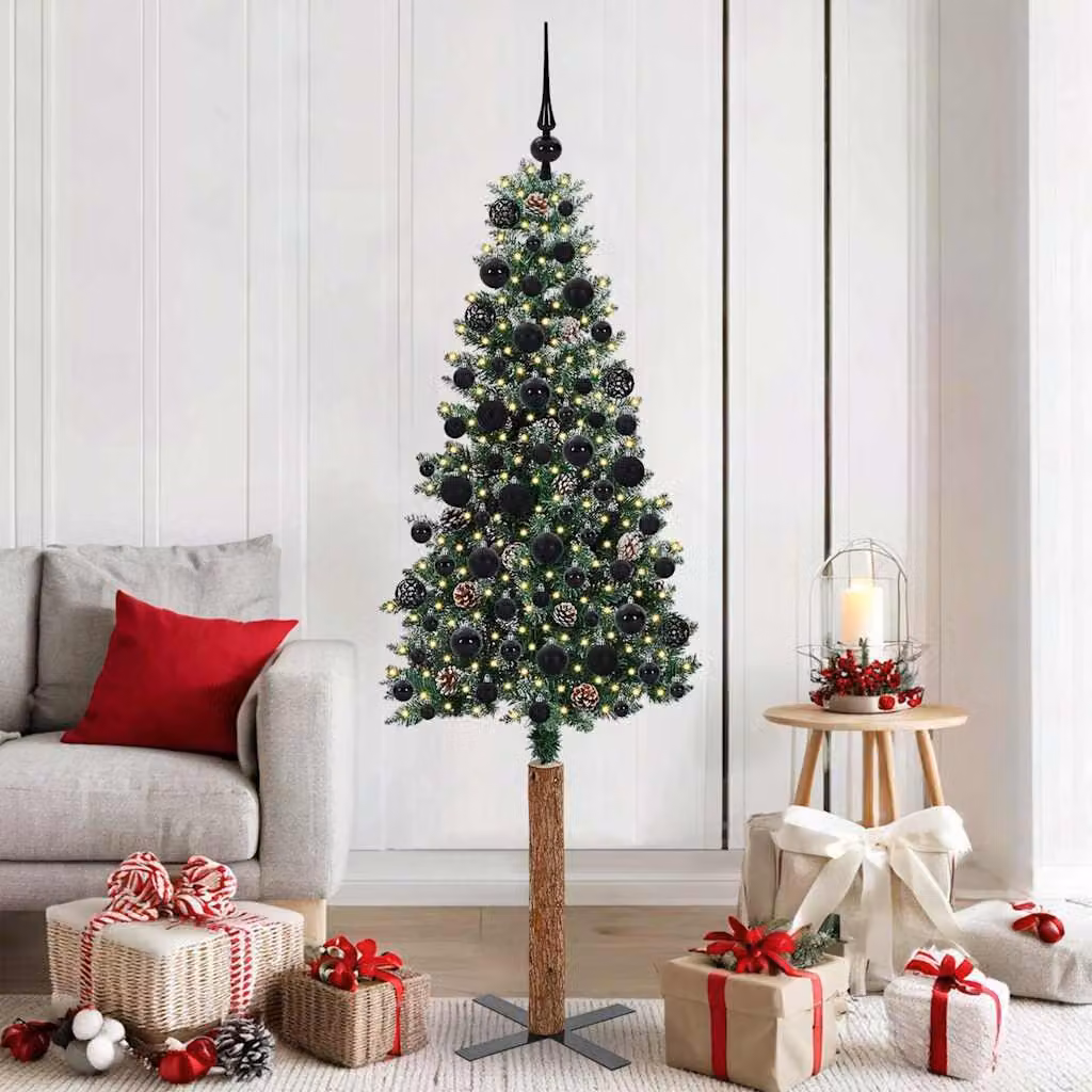 Maison Exclusive - Albero di Natale sottile, verde, 180 cm