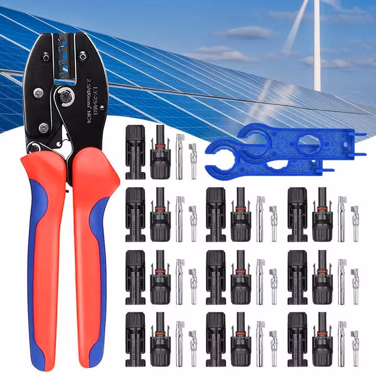 Set di connettori PV - Connettori MC4 e nucleo in rame per impianti fotovoltaici